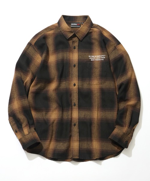 BRANDALISED(ブランダライズド)の「【BRANDALISED/ブランダライズド】 オンブレチェックシャツ(シャツ/ブラウス・メンズ・ブラウン・M)」の1枚目の写真