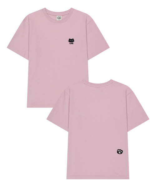 LMR(エルエムアール)の「シャニョン足跡Tシャツ PINK(Tシャツ/カットソー・レディース・PINK・SMALL/MEDIUM/LARGE)」の1枚目の写真