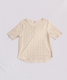 ワッフルフラワー柄 ハーフスリーブヘンリーT(パック入)