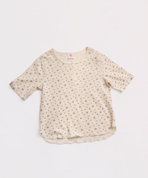 JEMORGAN(ジェーイーモーガン)の「ワッフルフラワー柄 ハーフスリーブヘンリーT(パック入)(Tシャツ/カットソー・レディース・ブラック/ネイビー/パープル/スカイブルー/ピンク・FREE)」の17枚目の写真