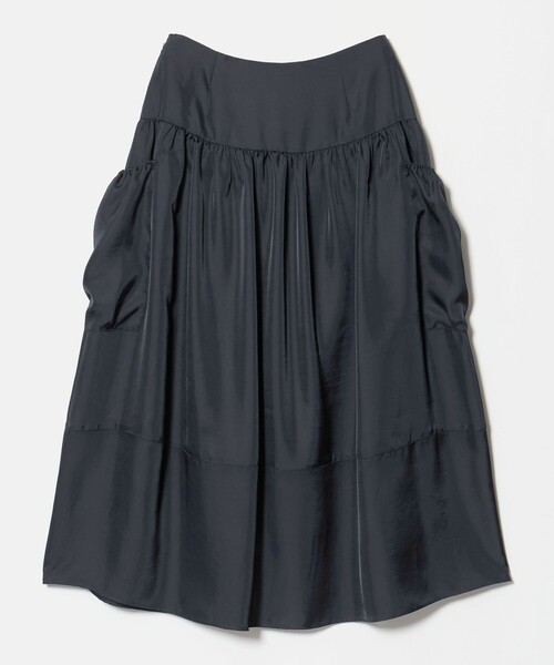 UNITED ARROWS(ユナイテッドアローズ)の「シルクライク ティアード スカート ‐ウォッシャブル‐(スカート・レディース・ネイビー/その他1・36/38)」の13枚目の写真