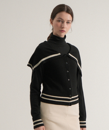 Wool Calla Slim Knit Cardigan (Black)
