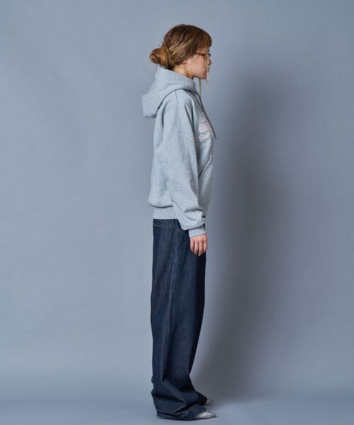 SEQUENZ(シークエンズ)の「※WEB限定 / チェック柄ワッペン / 短丈裏起毛ジップパーカー / sqnzgingham applique pk(パーカー・メンズ・ブラック/ブルー/ライトピンク/ブラウン・SMALL/MEDIUM/LARGE)」の13枚目の写真