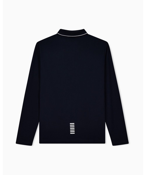 EMPORIO ARMANI EA7(エンポリオアルマーニイーエーセブン)の「<オンライン限定>【エンポリオ アルマーニ EA7】Core Identity 長袖ポロシャツ ストレッチコットン(ポロシャツ・メンズ・ブルー・LARGE/MEDIUM/SMALL/X-LARGE/X-SMALL)」の4枚目の写真