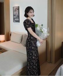 Silk jacquard dress