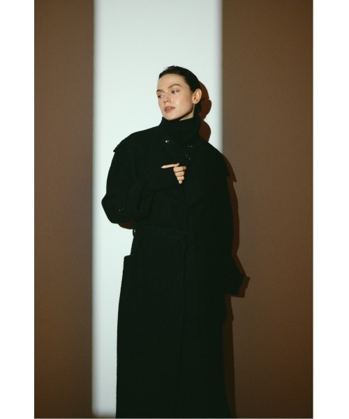 RIM.ARK(リムアーク)の「【26FW OUTER PRE ORDER】Herringbone over loose CT(ヘリンボーン オーバー ルーズ コート)(テーラードジャケット・レディース・ベージュ/ブラック・36/38)」の2枚目の写真