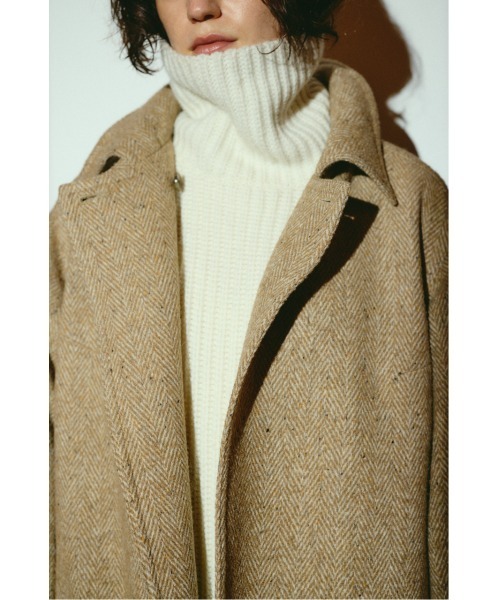 RIM.ARK(リムアーク)の「【26FW OUTER PRE ORDER】Herringbone over loose CT(ヘリンボーン オーバー ルーズ コート)(テーラードジャケット・レディース・ベージュ/ブラック・36/38)」の13枚目の写真