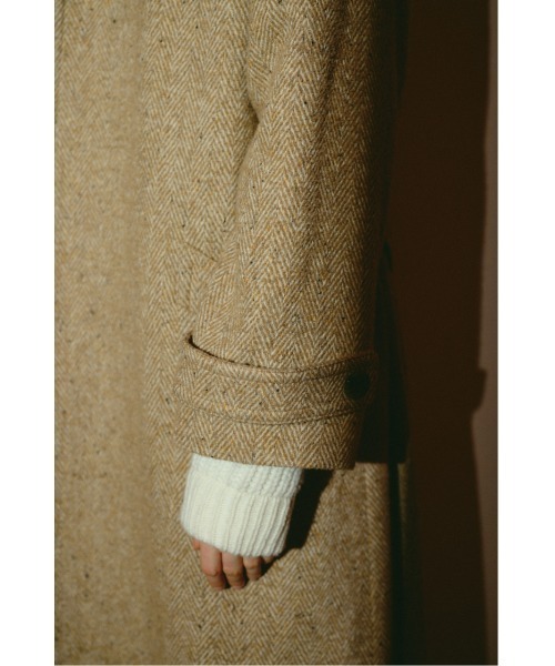 RIM.ARK(リムアーク)の「【26FW OUTER PRE ORDER】Herringbone over loose CT(ヘリンボーン オーバー ルーズ コート)(テーラードジャケット・レディース・ベージュ/ブラック・36/38)」の16枚目の写真
