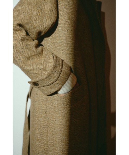 RIM.ARK(リムアーク)の「【26FW OUTER PRE ORDER】Herringbone over loose CT(ヘリンボーン オーバー ルーズ コート)(テーラードジャケット・レディース・ベージュ/ブラック・36/38)」の17枚目の写真