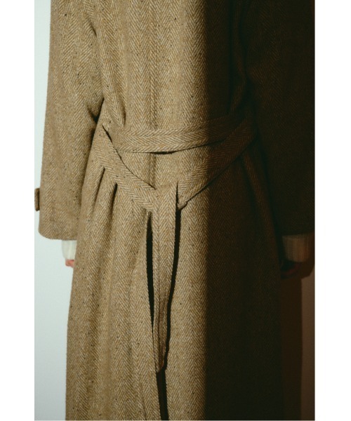 RIM.ARK(リムアーク)の「【26FW OUTER PRE ORDER】Herringbone over loose CT(ヘリンボーン オーバー ルーズ コート)(テーラードジャケット・レディース・ベージュ/ブラック・36/38)」の18枚目の写真