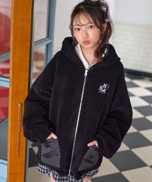 JENNI（ジェニィ）の「ボア×タフタリバーシブルブルゾン（ブルゾン）」