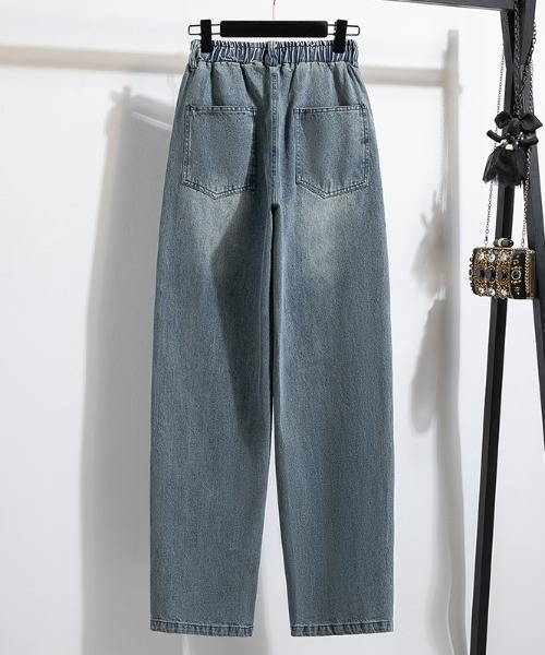 AMAJI(アマジ)の「バレル デニムパンツ(デニムパンツ・レディース・ブルー・X-LARGE/LARGE)」の2枚目の写真