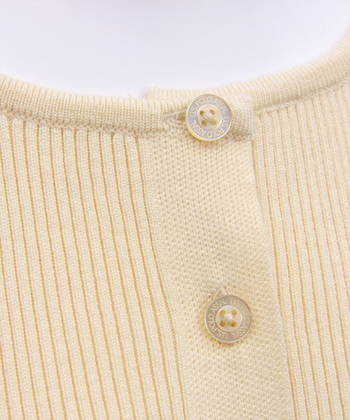 U.S. POLO ASSN.(ユーエスポロアッスン)の「【U.S. POLO ASSN.】clear 別注 肩リボンニットトップス(ニット/セーター・レディース・イエロー系その他/ピンク/アイボリー/ブラウン・F)」の17枚目の写真