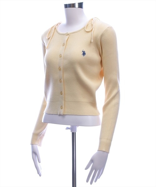 U.S. POLO ASSN.(ユーエスポロアッスン)の「【U.S. POLO ASSN.】clear 別注 肩リボンニットトップス(ニット/セーター・レディース・イエロー系その他/ピンク/アイボリー/ブラウン・F)」の10枚目の写真