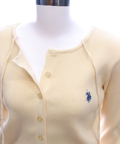 U.S. POLO ASSN.(ユーエスポロアッスン)の「【U.S. POLO ASSN.】clear 別注 肩リボンニットトップス(ニット/セーター・レディース・イエロー系その他/ピンク/アイボリー/ブラウン・F)」の15枚目の写真