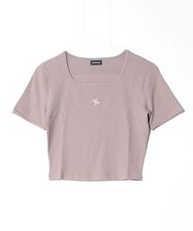 XEXYMIX | ゼクシィミックス ソフトリブクロップド丈半袖(Tシャツ/カットソー)