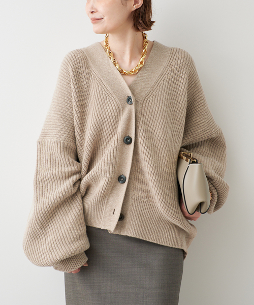 Deuxieme Classe(ドゥーズィエムクラス)の「【LA PISCINE/ラ ピシーヌ】KNIT CARDI(カーディガン/ボレロ・レディース・チャコールグレー/ベージュ・FREE)」の19枚目の写真