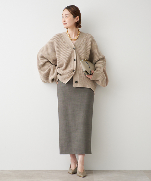 Deuxieme Classe(ドゥーズィエムクラス)の「【LA PISCINE/ラ ピシーヌ】KNIT CARDI(カーディガン/ボレロ・レディース・チャコールグレー/ベージュ・FREE)」の11枚目の写真
