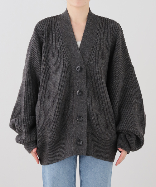Deuxieme Classe(ドゥーズィエムクラス)の「【LA PISCINE/ラ ピシーヌ】KNIT CARDI(カーディガン/ボレロ・レディース・チャコールグレー/ベージュ・FREE)」の15枚目の写真