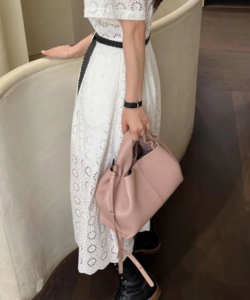 FLINEA(フリネア)の「レギュラーカラー刺繍パンチングレースシャツワンピース(シャツワンピース・レディース・ホワイト・FREE)」の12枚目の写真