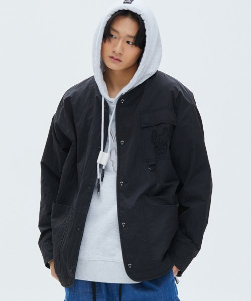 LIFE WORK（ライフワーク）の「ラドック刺繍ナイロンジャケット（ナイロンジャケット・レディース・ブラック/ライトグレー・LARGE/MEDIUM）」の3枚目の写真