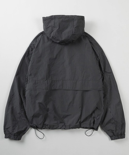 THRASHER(スラッシャー)の「【70】【THRASHER/スラッシャー】チェック柄 マウンテンパーカー/ウインドブレーカー/ブルゾン/ジャケット/ライトアウター/フーディー/オーバーサイズ/スケーター/ロゴ刺繍/ユニセックス/レディース/メンズ(ナイロンジャケット・レディース・ブルー/グリーン/ブラック・L/XL/M)」の10枚目の写真