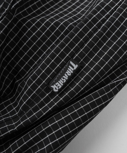 THRASHER(スラッシャー)の「【70】【THRASHER/スラッシャー】チェック柄 マウンテンパーカー/ウインドブレーカー/ブルゾン/ジャケット/ライトアウター/フーディー/オーバーサイズ/スケーター/ロゴ刺繍/ユニセックス/レディース/メンズ(ナイロンジャケット・レディース・ブルー/グリーン/ブラック・L/XL/M)」の14枚目の写真