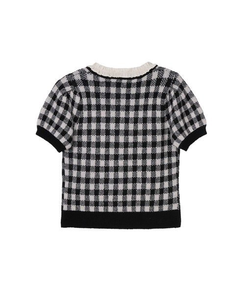 Her lip to(ハーリップトゥー)の「Lucine Ribbon Cardigan(カーディガン/ボレロ・レディース・ブラック×ホワイト・S/M)」の11枚目の写真