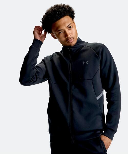 UNDER ARMOUR(アンダーアーマー)の「UAアーマーニット ジャケット(トレーニング/メンズ)(ジャージ・メンズ・ブラック・M/XL/2XL/L/S)」の2枚目の写真