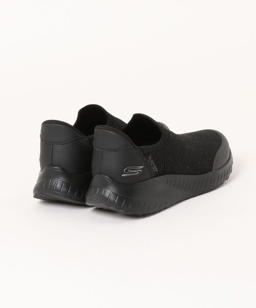 SKECHERS(スケッチャーズ)の「【SKECHERS】スケッチャーズ SLIP-INS BOBS SPORT SQUAD CHAOS - SUBTLE SPARKLE(スリップインズ:ボブス スポート スクワッド カオス - サブトル スパークル))スリッポンスニーカー 117252(スニーカー・レディース・ベージュ/ブラック×ブラック・22.5cm/23.0cm/23.5cm/24.0cm/24.5cm/25.0cm)」の3枚目の写真