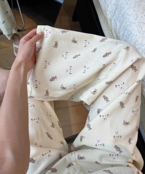 Vipoa(ヴィポア)の「Bear pattern pants(その他パンツ・レディース・アイボリー・LARGE/MEDIUM)」の13枚目の写真