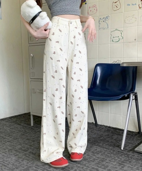 Vipoa(ヴィポア)の「Bear pattern pants(その他パンツ・レディース・アイボリー・LARGE/MEDIUM)」の16枚目の写真