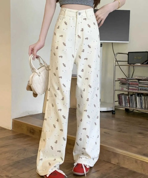 Vipoa(ヴィポア)の「Bear pattern pants(その他パンツ・レディース・アイボリー・LARGE/MEDIUM)」の18枚目の写真