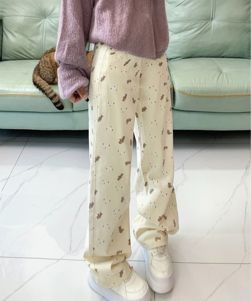 Vipoa(ヴィポア)の「Bear pattern pants(その他パンツ・レディース・アイボリー・LARGE/MEDIUM)」の19枚目の写真