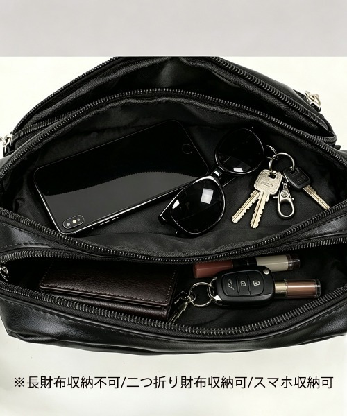 Miniministore（ミニミニストア）の「キルティングショルダーバッグ 多収納（ショルダーバッグ・レディース・ブラック・FREE）」の7枚目の写真
