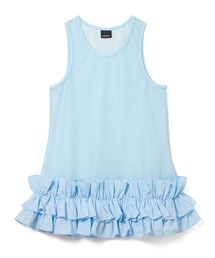 FRILL MESH TANK-TOP