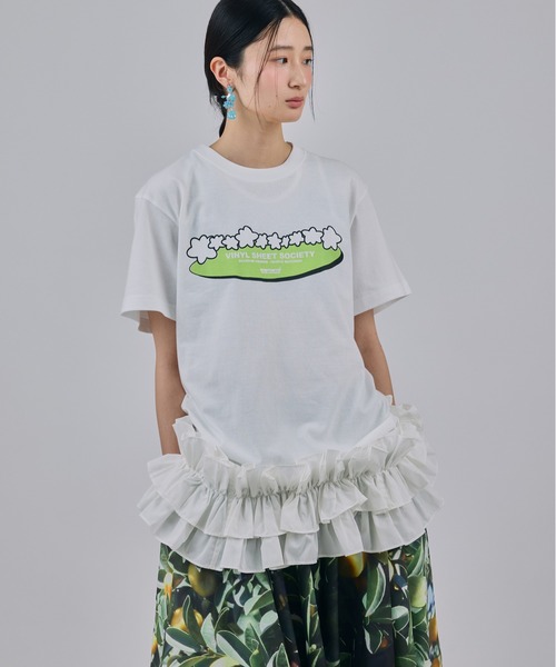 NON TOKYO（ノントーキョー）の「FRILL MESH TANK-TOP（タンクトップ・レディース・ピンク/ブルー/ホワイト・FREE）」の7枚目の写真