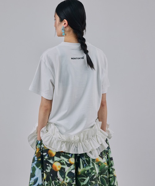 NON TOKYO（ノントーキョー）の「FRILL MESH TANK-TOP（タンクトップ・レディース・ピンク/ブルー/ホワイト・FREE）」の8枚目の写真