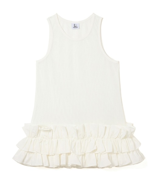 NON TOKYO（ノントーキョー）の「FRILL MESH TANK-TOP（タンクトップ・レディース・ピンク/ブルー/ホワイト・FREE）」の13枚目の写真