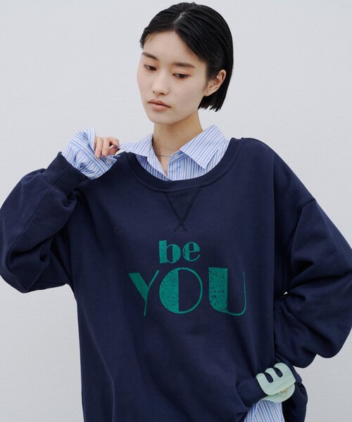 CIAOPANIC TYPY(チャオパニックティピー)の「∴かすれロゴバルーンチュニックスウェット(スウェット・レディース・ネイビー/グレー/オフホワイト・ONE SIZE)」の17枚目の写真