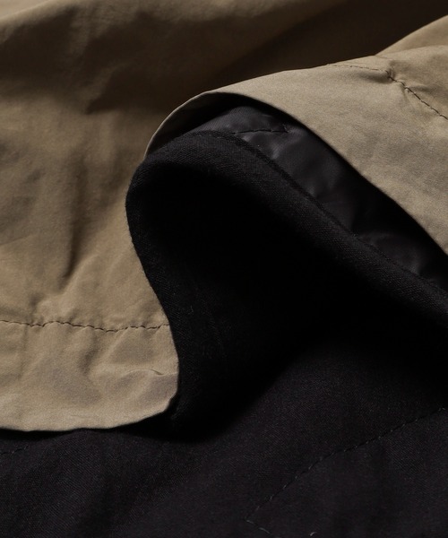 ATON(エイトン)の「ATON SHORT MODS COAT(モッズコート・メンズ・ブラック/ベージュ系その他・4/6)」の8枚目の写真