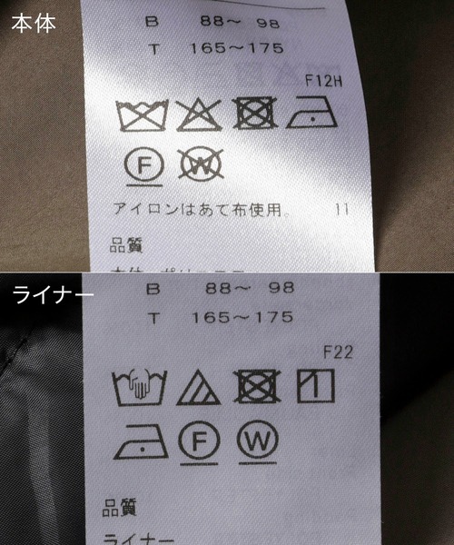 ATON(エイトン)の「ATON SHORT MODS COAT(モッズコート・メンズ・ブラック/ベージュ系その他・4/6)」の12枚目の写真