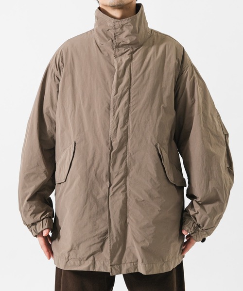 ATON(エイトン)の「ATON SHORT MODS COAT(モッズコート・メンズ・ブラック/ベージュ系その他・4/6)」の9枚目の写真