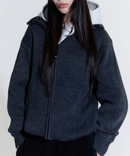 BEENTRILL(ビントリル)の「ソーホー ハッシュタグ カーディガン(チャコール)(カーディガン/ボレロ・レディース・その他・SMALL/MEDIUM/LARGE/X-LARGE)」の6枚目の写真