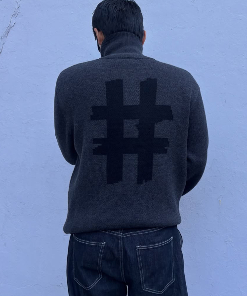 BEENTRILL(ビントリル)の「ソーホー ハッシュタグ カーディガン(チャコール)(カーディガン/ボレロ・レディース・その他・SMALL/MEDIUM/LARGE/X-LARGE)」の8枚目の写真