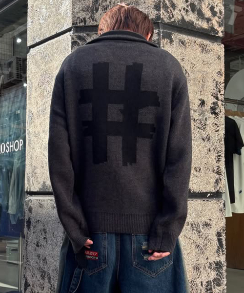 BEENTRILL(ビントリル)の「ソーホー ハッシュタグ カーディガン(チャコール)(カーディガン/ボレロ・レディース・その他・SMALL/MEDIUM/LARGE/X-LARGE)」の9枚目の写真