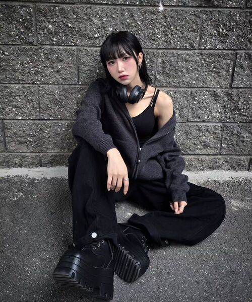 BEENTRILL(ビントリル)の「ソーホー ハッシュタグ カーディガン(チャコール)(カーディガン/ボレロ・レディース・その他・SMALL/MEDIUM/LARGE/X-LARGE)」の13枚目の写真