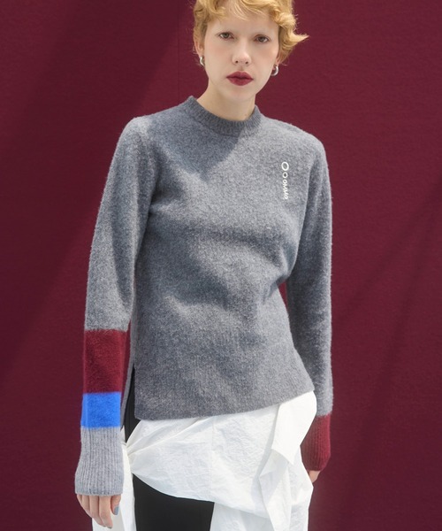 BLOCKING WOOL KNIT TOP（ニット/セーター）｜OMMO（オーエムエムオー