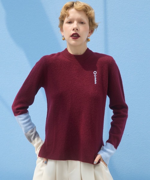BLOCKING WOOL KNIT TOP（ニット/セーター）｜OMMO（オーエムエムオー