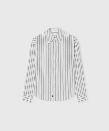 TAILLE（タイレ）の「PASCAL STRIPE BOY SHIRT WHITE AND PEPPER（シャツ/ブラウス）」